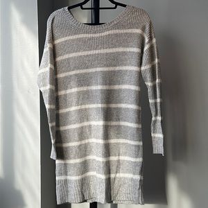 ☀️BOGO Item American Eagle Lace Up Long Sleeve Stripe Sweater Dress☀️